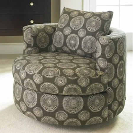 Contemporary Round Back Accent Chair